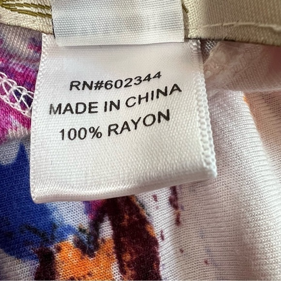 TRINKET Purple Pink Floral Sleeveless Ruffle Mini Sundress Size M - Picture 15 of 16